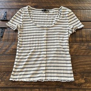 Forever 21, Size S, white and black shirt